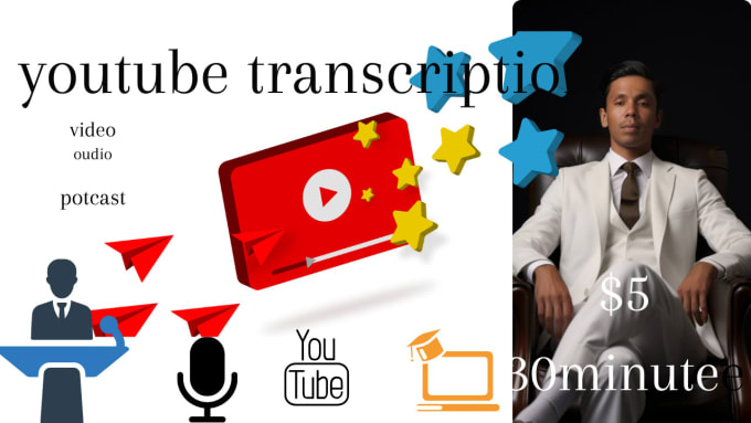 Gig Preview - Do audio, video, youtube, interview, webinar transcription