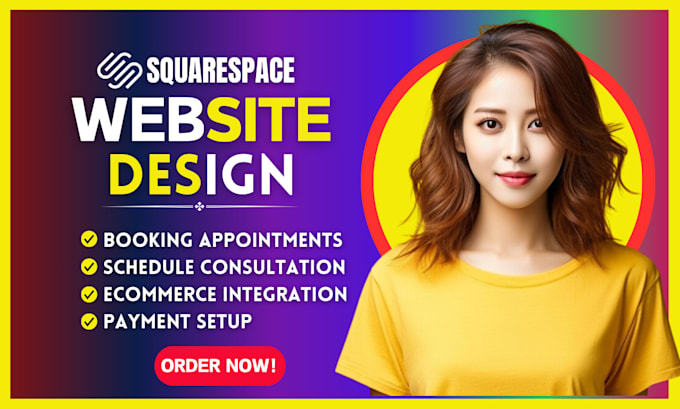 Gig Preview - Build squarespace website design or redesign squarespace website development