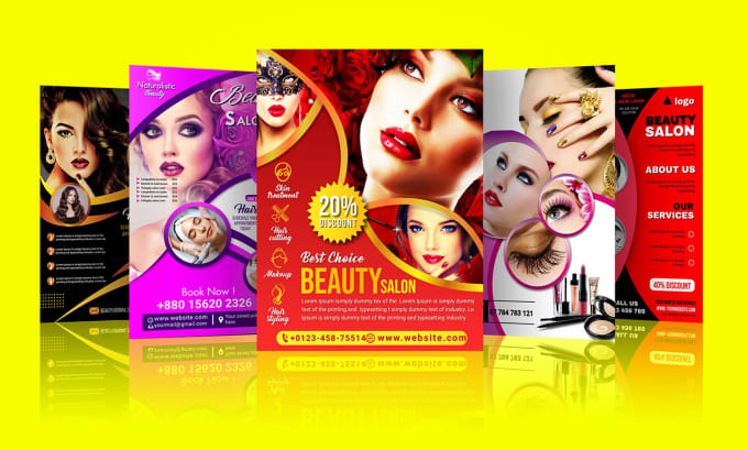 Gig Preview - Do fashion flyer,beauty salon flyer poster price list for you