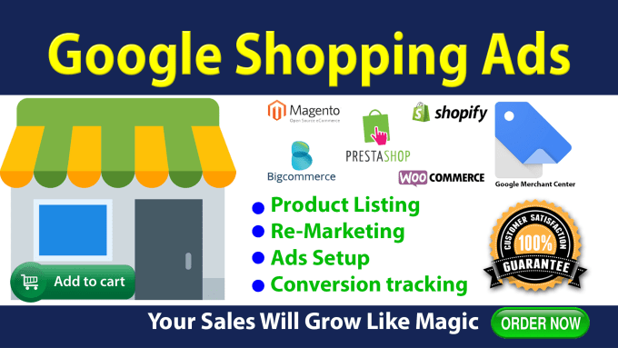 Gig Preview - Fix and setup google shopping ads campaign and product listing