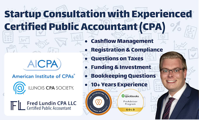 Gig Preview - Startup consultation with experienced certified public accountant CPA