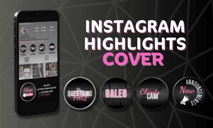 Gig Preview - Create instagram story highlights cover icons design