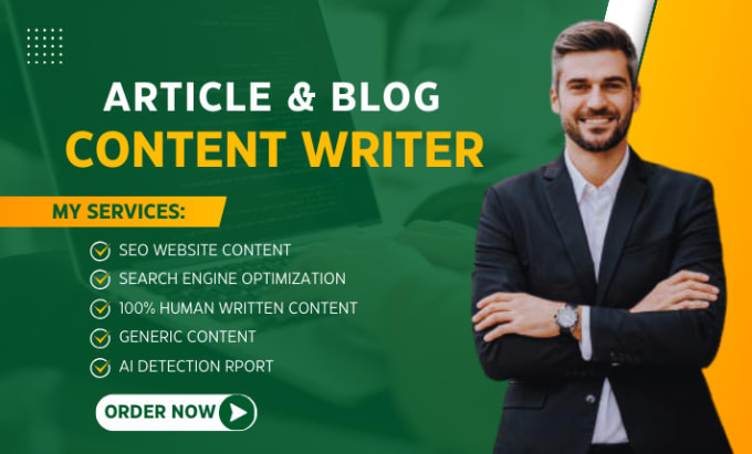 Gig Preview - Be your outstanding SEO blog post and article content writer