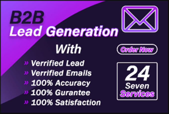 Gig Preview - Provide b2b lead generation and linkedin lead generation