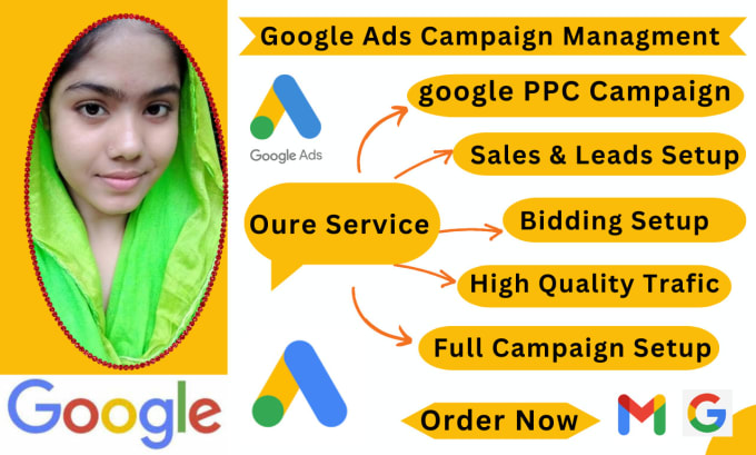 Gig Preview - Setup google ads search ads display ads ppc campaign optimize