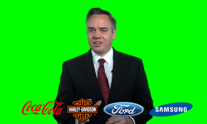 Gig Preview - Create your green screen spokesperson spokesman video