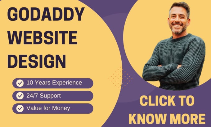 Gig Preview - Do godaddy website design or godaddy website redesign and landing page