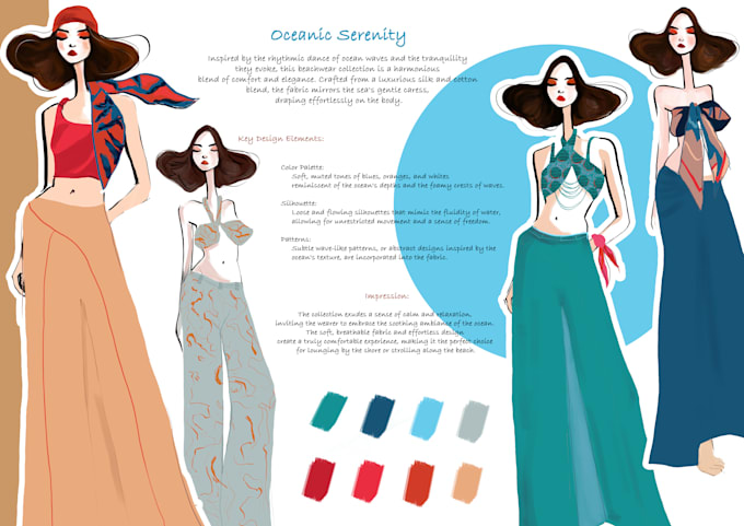 Gig Preview - Draw stylish fashion figures and illustrations