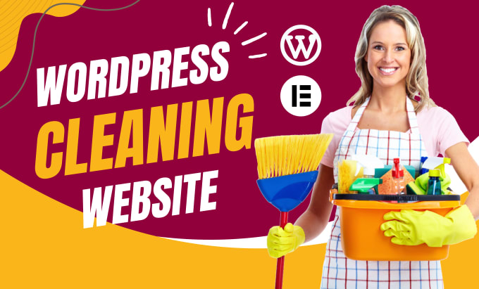 Gig Preview - Build a cleaning service, house cleaning and office cleaning website