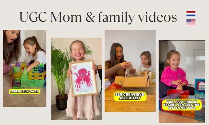 Gig Preview - Create ugc family, mom videos for your tiktoks and other social medias