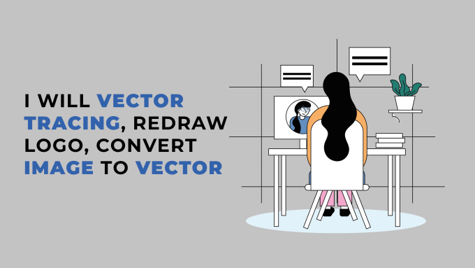 Gig Preview - Do vector tracing and character design