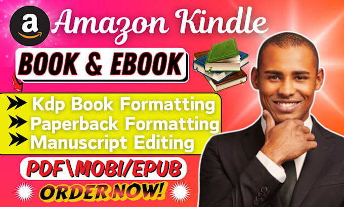 Gig Preview - Do book editing, book formatting amazon kdp, manuscript and paperback formatting