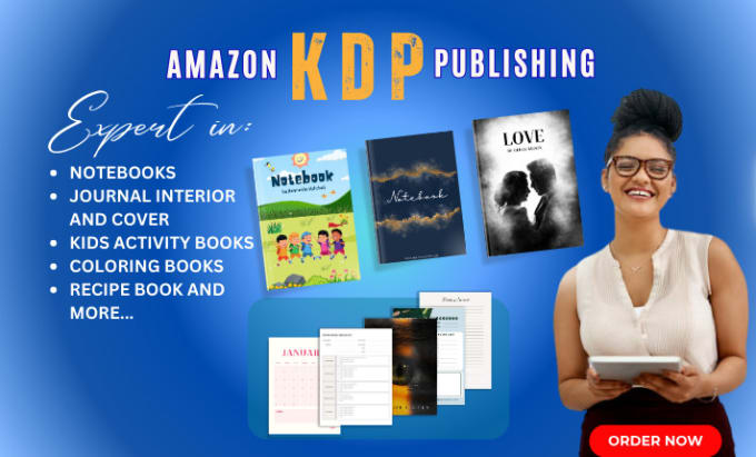 Bestseller - create kdp low content book, journals, kdp book formatting, kdp amazon, canva