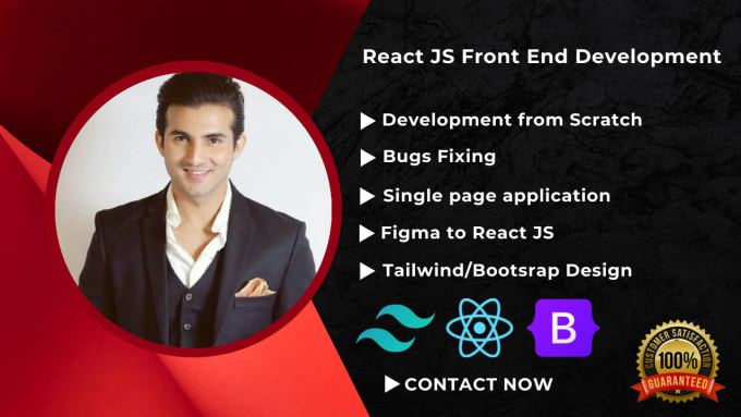 Gig Preview - Be your react js front end developer, figma to react, reactjs web application