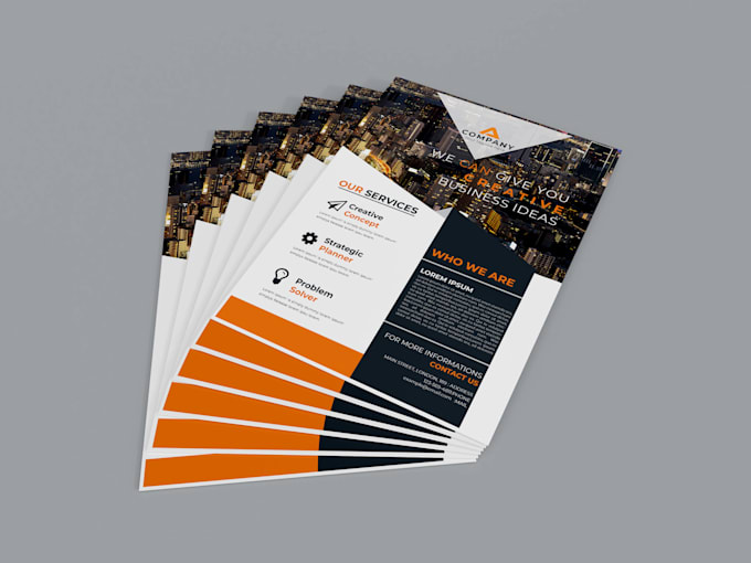 Gig Preview - Design professional flyers or posters for your business