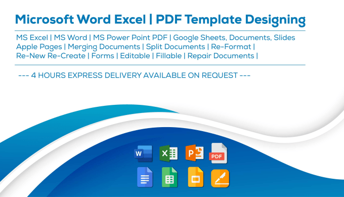 Gig Preview - Create or repair an editable and fillable word, excel, pdf template