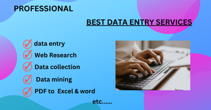 Gig Preview - Do perfect data entry , data colection and copy paste