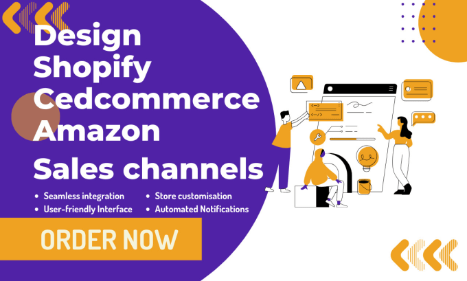 Gig Preview - Design shopify cedcommerce interakt reputon amazon ebay, walmart sales channel