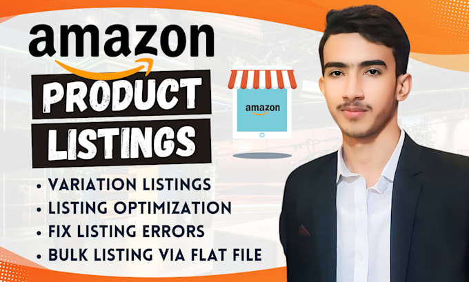 Gig Preview - Amazon fba product listing, amazon variation listing, fix amazon listing errors