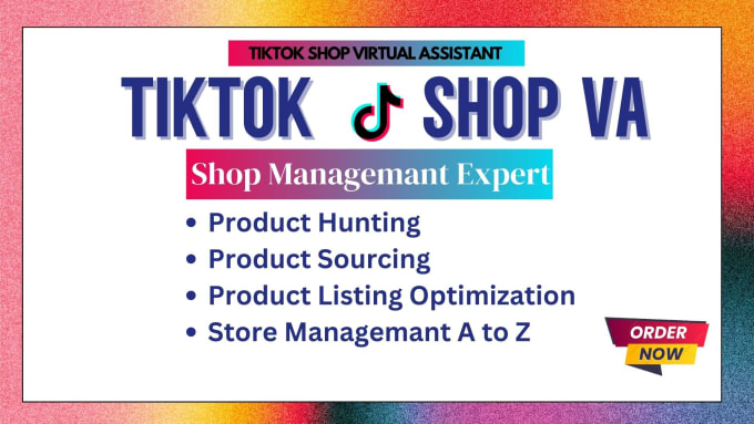 Gig Preview - Be your tiktok shop virtual assistant tik tok store manager