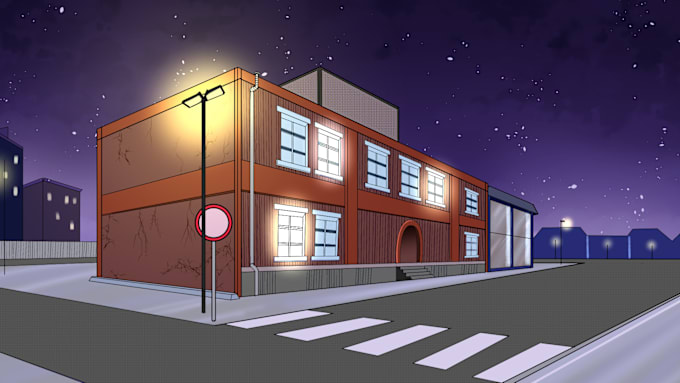 Gig Preview - Draw anime game background scenery art for visual novel