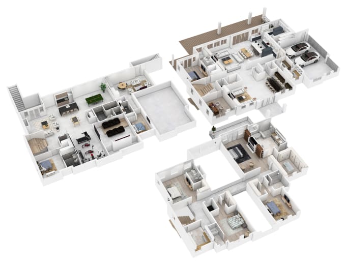 Gig Preview - Do an architectural 3d floor plan