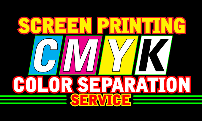 Gig Preview - Do cmyk color separation for screen printing and grow up tshirt print business