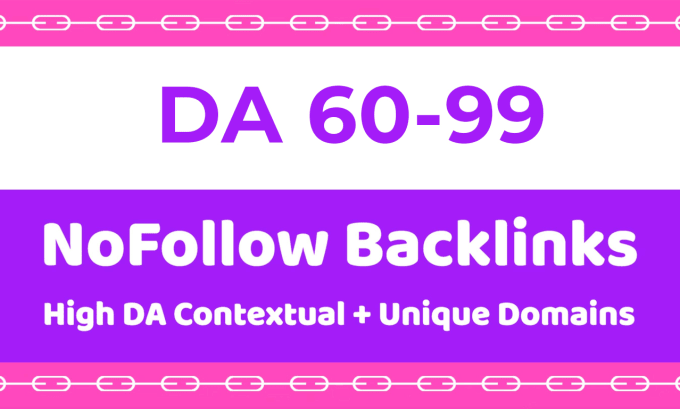 Gig Preview - Build high quality da 60 to 90 nofollow SEO backlinks for pro link building