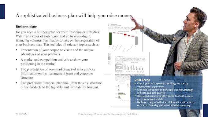 Gig Preview - Write a businessplan to help you convicing investors