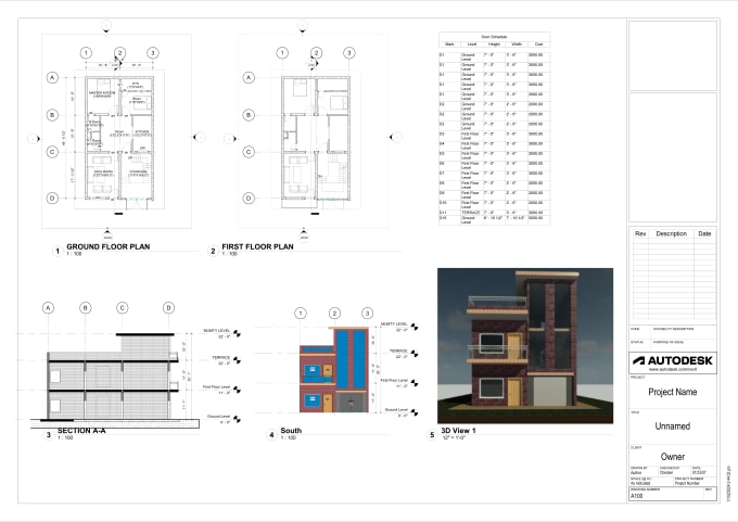 Gig Preview - Do architectural, plumbing and electrical plans in revit,autocad for city permit