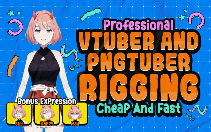 Gig Preview - Rig live2d vtuber model or png tuber, cheap and fast