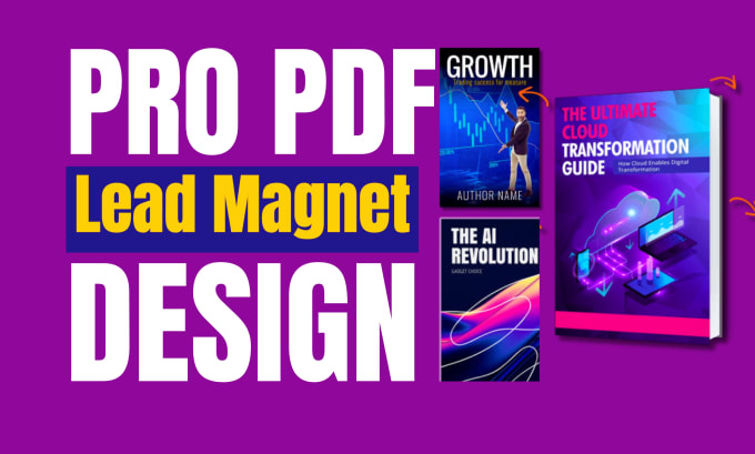 Gig Preview - Design  PDF lead magnet, ebook interior, workbook and canva template