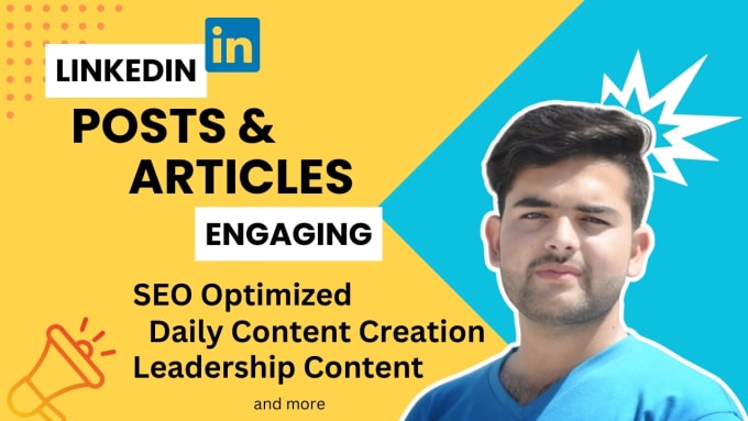 Gig Preview - Write linkedin posts and articles