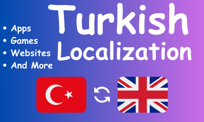 Gig Preview - Translate and localize your app, game, website into turkish manually