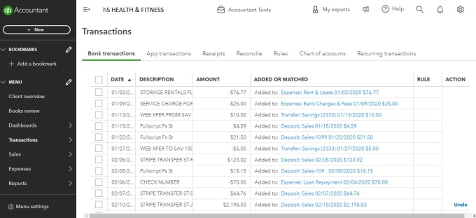 Gig Preview - Be your bookkeeper and categorize transactions in quickbooks online