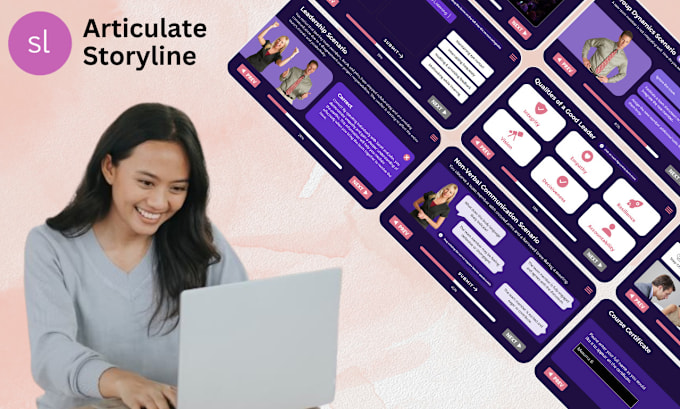 Gig Preview - Design an interactive elearning course in articulate storyline