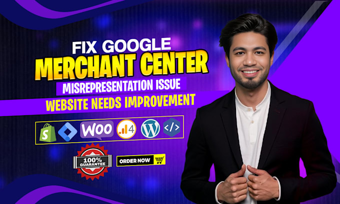 Gig Preview - Fix google merchant center misrepresentation issue