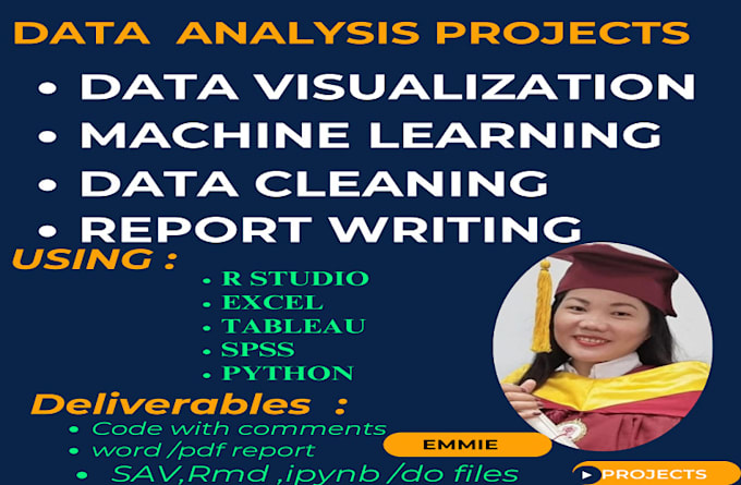 Gig Preview - Do any statistical project of r programming ,spss,excel ,tableau and python