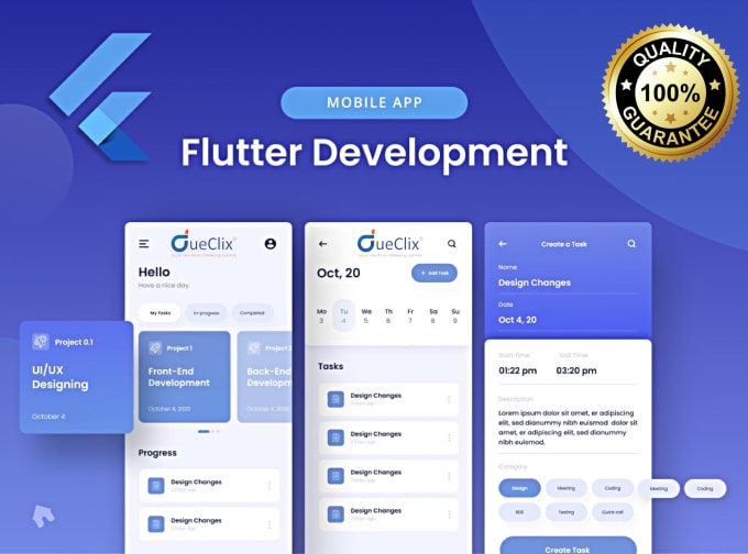 Gig Preview - Develop android and ios mobile app using flutter for you