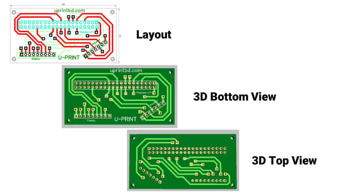 Gig Preview - Design pcb in diptrace, easyeda, kicad, and fritzing