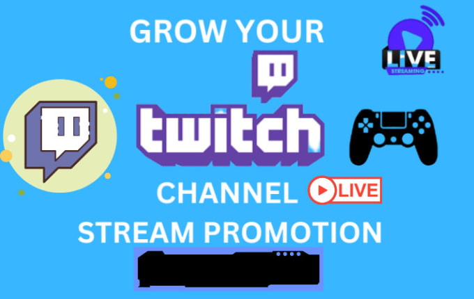 Gig Preview - Do organic USA twitch channel promotion, USA youtube video pr0motion