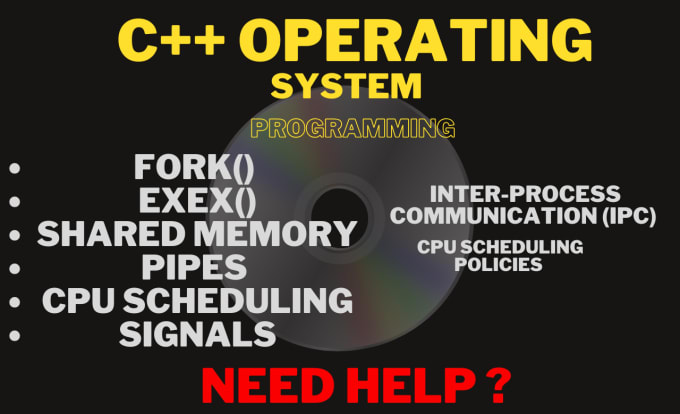 Gig Preview - Code c plus plus operating system cnet  assignments and tasks