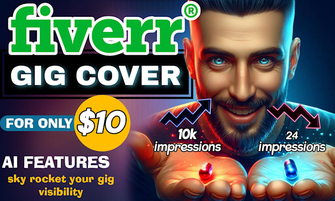 Gig Preview - Use ai to create a fiverr gig thumnail of any category