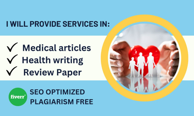 Bestseller - expert medical or health research, write review articles