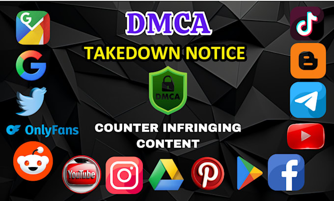 Gig Preview - Report copyright content on ,fb,yt,ig,tiktok,onlyfans under dmca