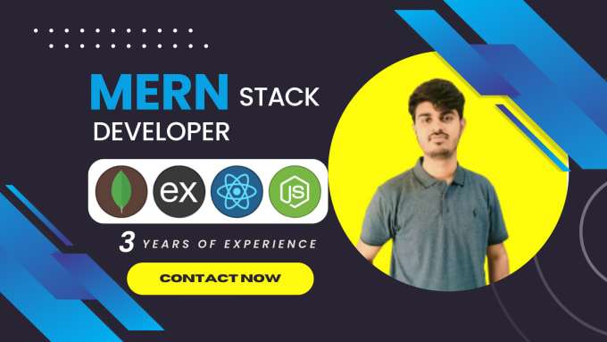 Gig Preview - Be your mern stack web application and website developer