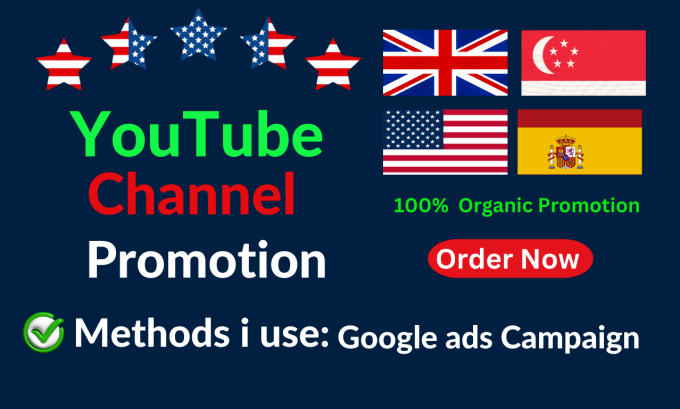 Gig Preview - Organic youtube video promotion and best channel grow