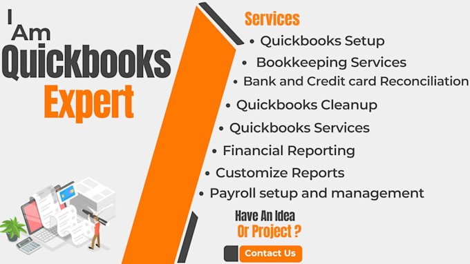 Gig Preview - Expertly do quickbooks accounting, bookkeeping,reconciliations and setup