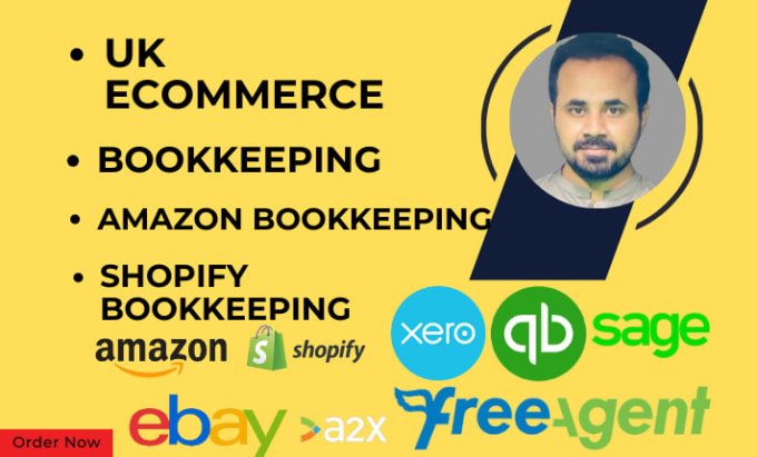 Gig Preview - Do UK ecommerce amazon shopify ebay bookkeeping