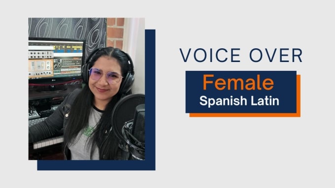 Gig Preview - Record a female voice over or dub in neutral spanish for any platform